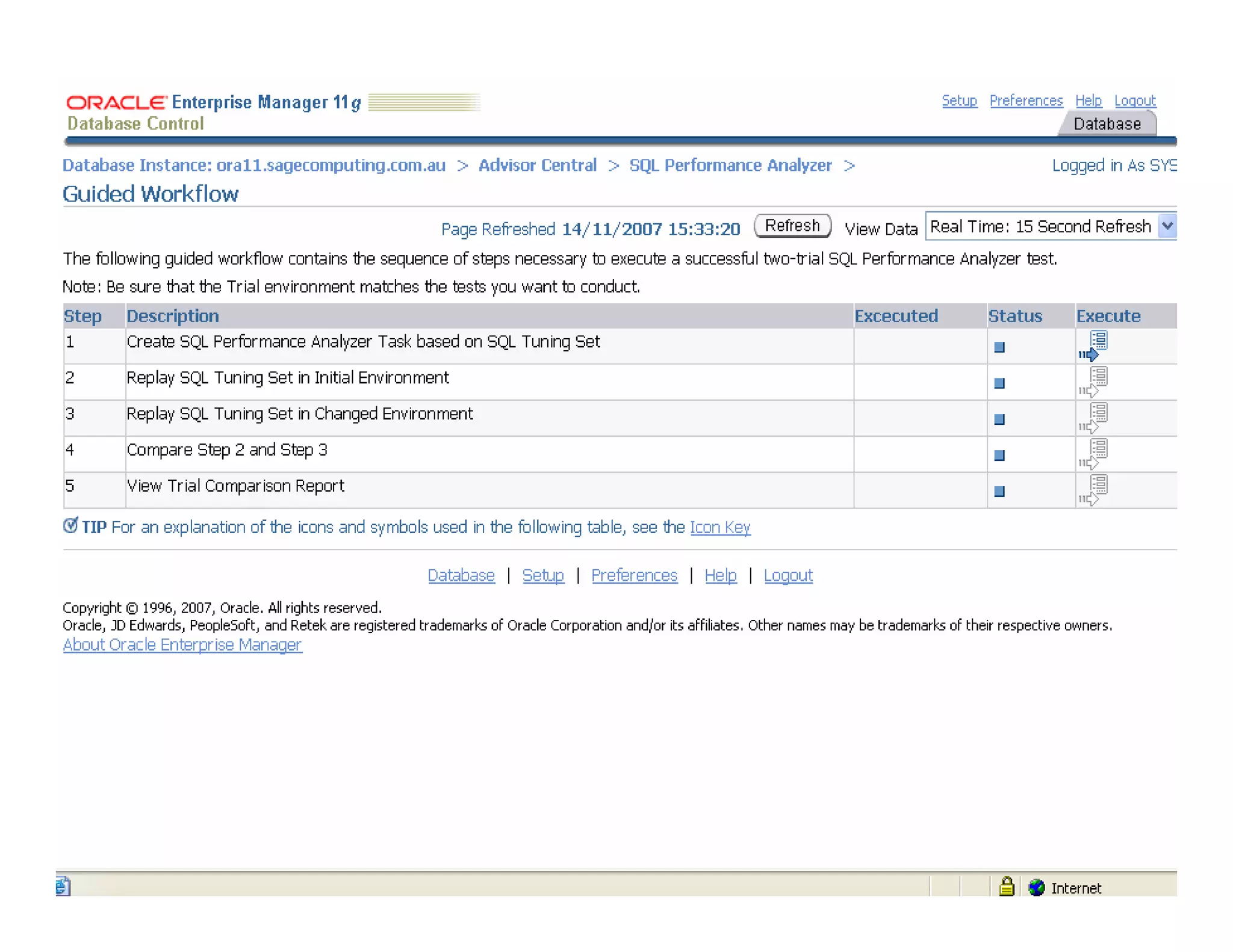 SQL Performance Analyzer 