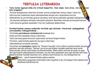 TERTULIA LITERARIOA 
• Testu baten inguruan bildu eta iritziak konpartitu. Hain sinple, hain erraz, eta era berean 
hain e...