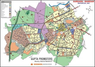 Gurgaon Master Plan Map Gurgaon Master Plan 2025