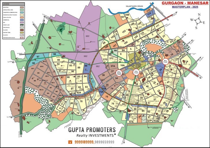 GURGAON MASTER PLAN 2021 MAP DOWNLOAD