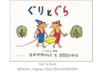 Guri y Gura
@kaizen_nagoya, http://bit.ly/1o0xSZm
 