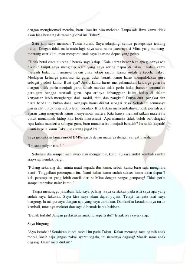 Analisis Cerpen Guru Karya Putu Wijaya Cerpenku