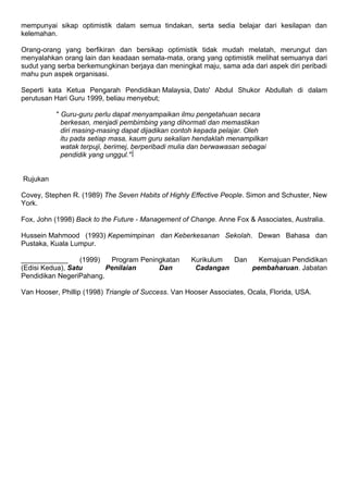 Guru Berkesan dalam Merealisasikan Pendidikan Cemerlang