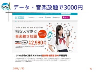 データ・音楽放題で3000円
2016/1/30 46
 