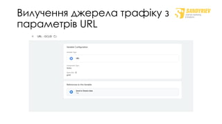 Вилучення джерела трафіку з
параметрів URL
 