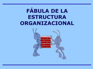 FÁBULA DE LA ESTRUCTURA ORGANIZACIONAL 
