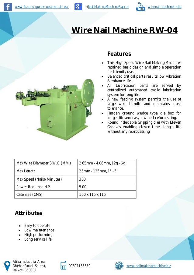 Details of Wire Nail Machine Nail Making Machine Wire Nail Making…