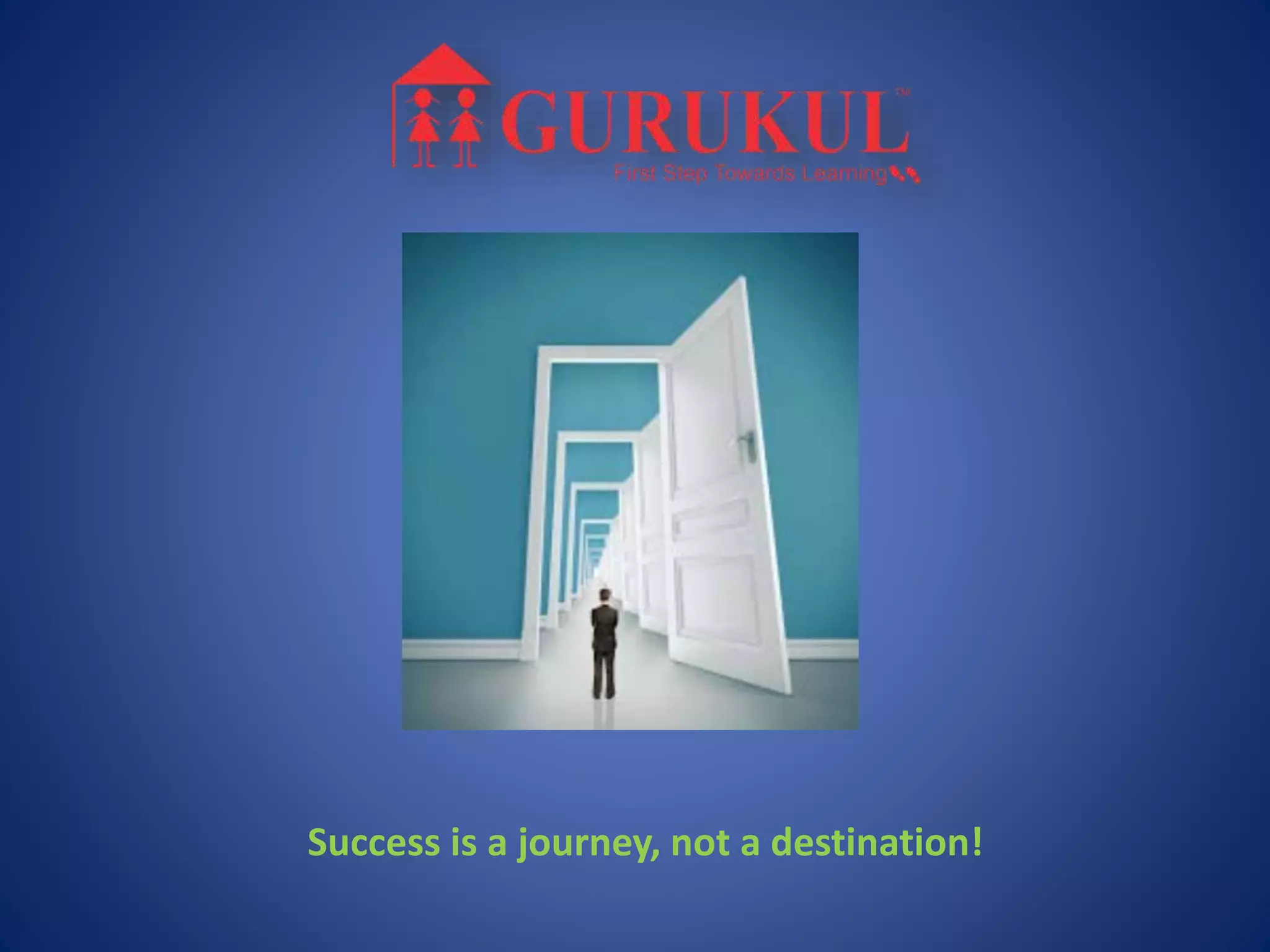 Success is a journey, not a destination!
 