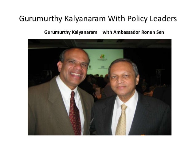 gurumurthy kalyanaram with policy leaders gurumurthy kalyanaram