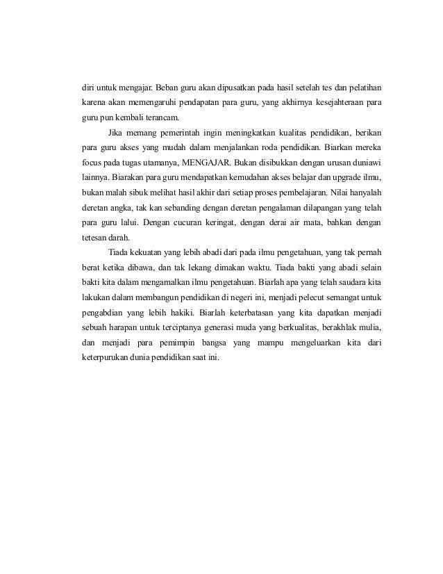 Guru Pahlawan Tanpa Tanda Jasa