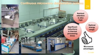 Optimal
energy
usage.
Significant
reductions
in thermal
processing
times
Nutrient
retention
is also
high
Microwave
advantages
01-12-2022
guru.pn@icar.gov.in
29
 