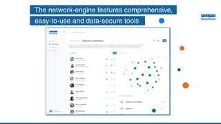 The network-engine features comprehensive,
easy-to-use and data-secure tools
 