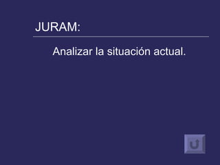 JURAM: Analizar la situación actual.   