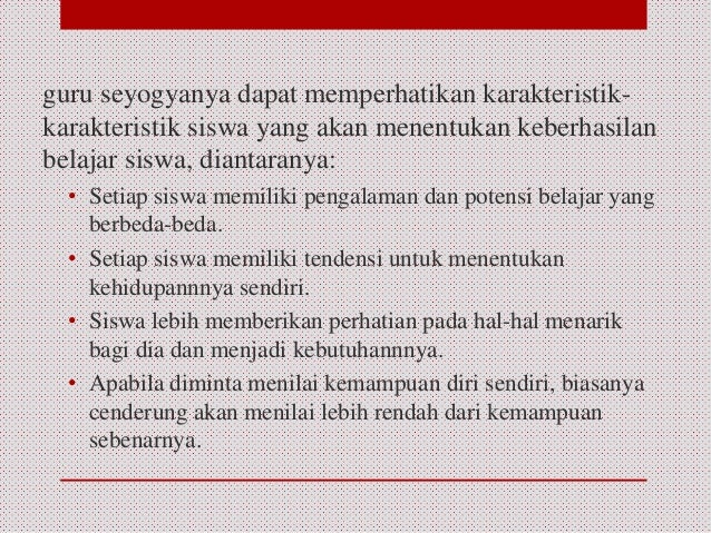 Guru Sebagai Fasilitator Untuk Mengembangkan Minat Dan Bakat