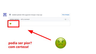 podia ser pior?
com certeza!
 