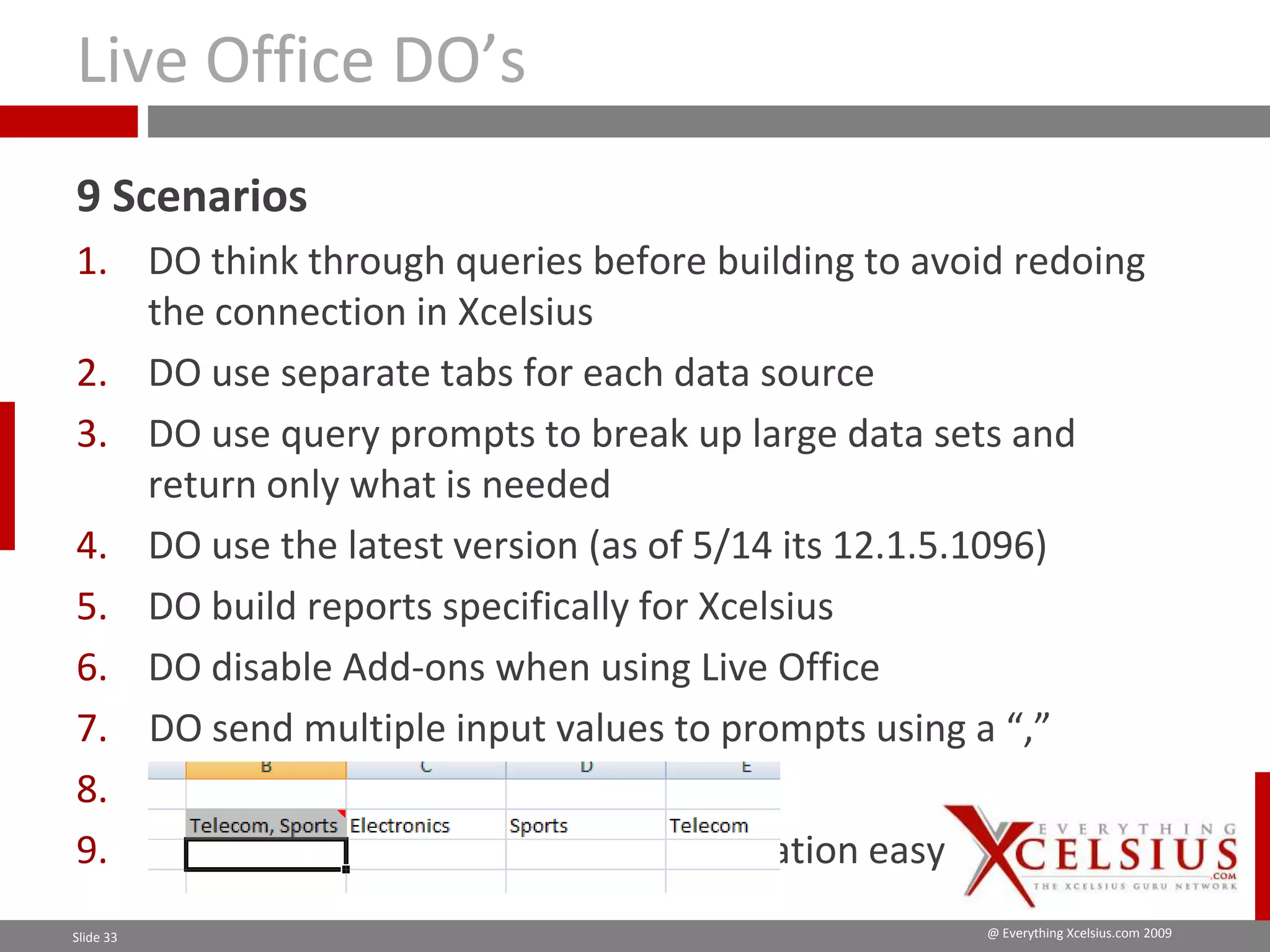 Xcelsius Gurus: SAP Webinar Part 1 - When to Utilize SAP BOBJ Enterprise for your Dashboard?