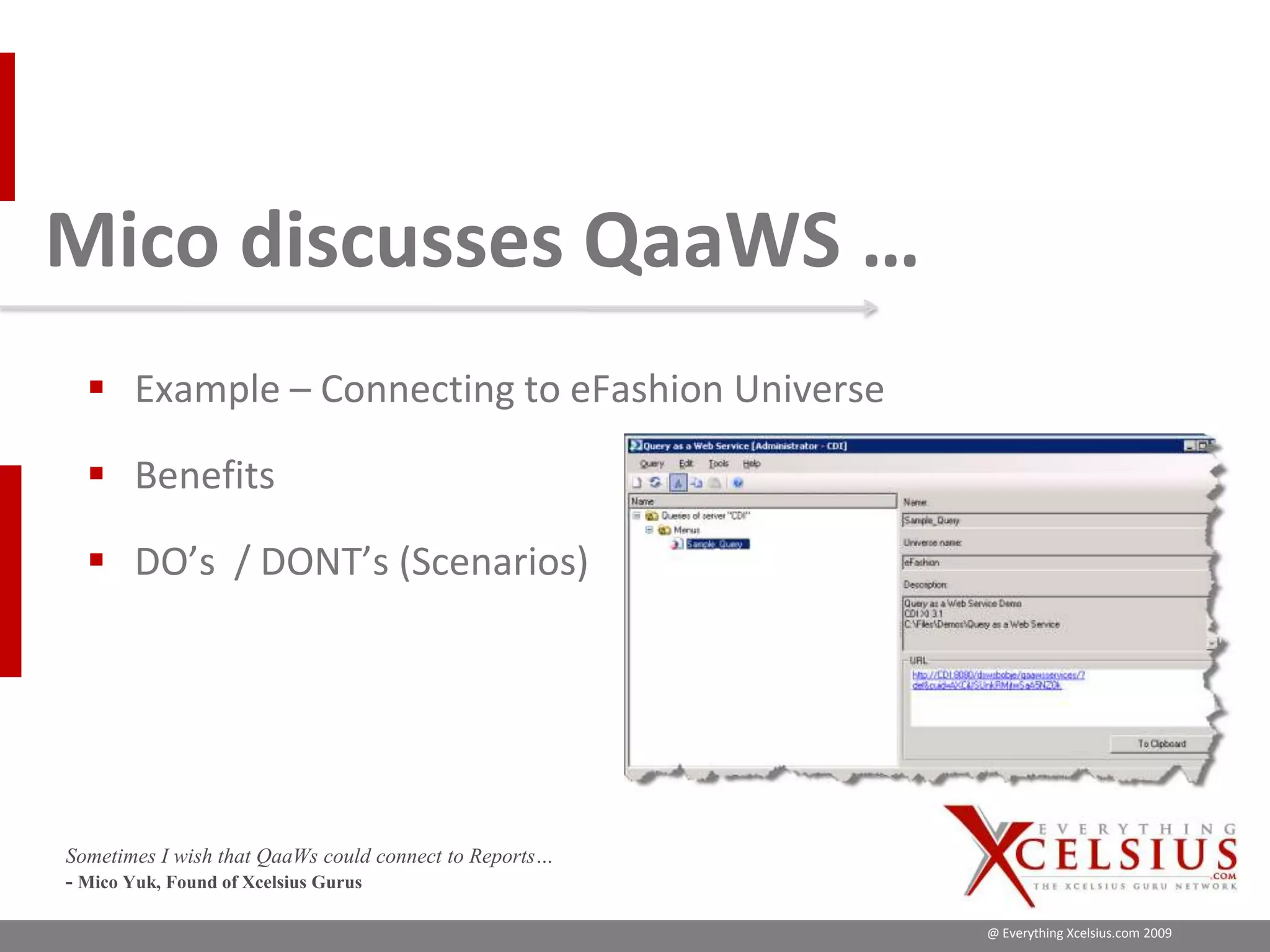 Xcelsius Gurus: SAP Webinar Part 1 - When to Utilize SAP BOBJ Enterprise for your Dashboard?