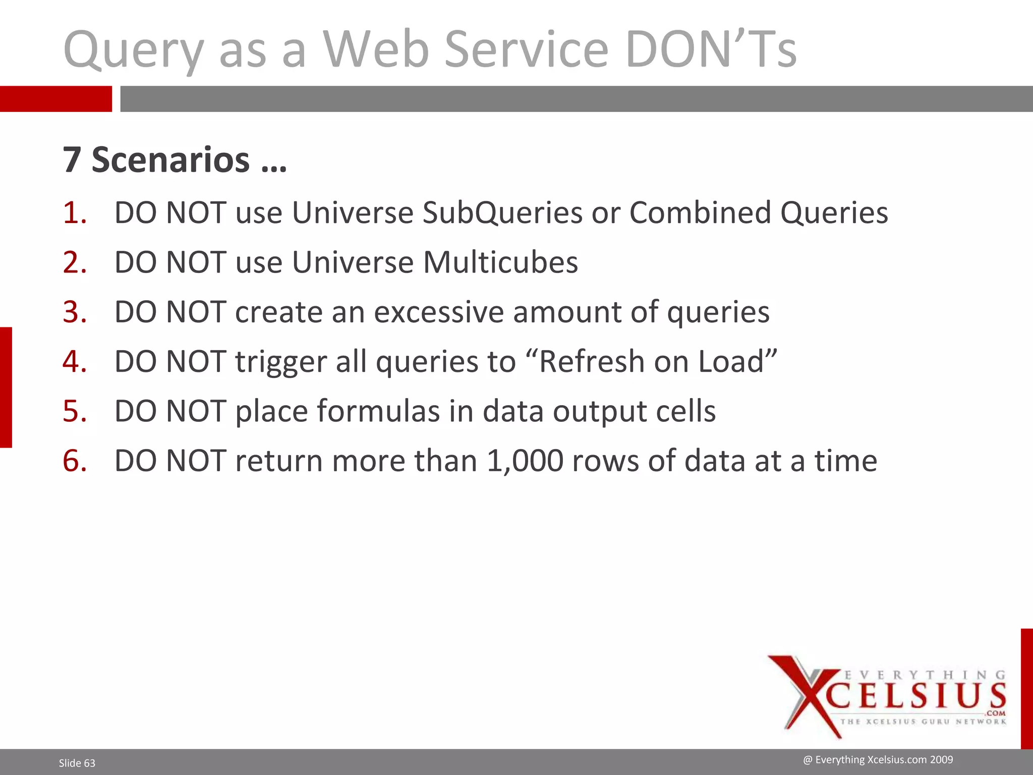Xcelsius Gurus: SAP Webinar Part 1 - When to Utilize SAP BOBJ Enterprise for your Dashboard?
