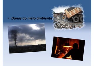 • Danos ao meio ambiente
 