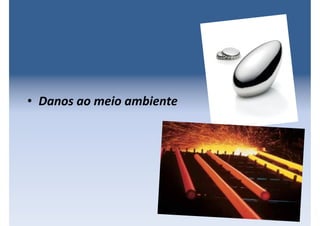 • Danos ao meio ambiente
 