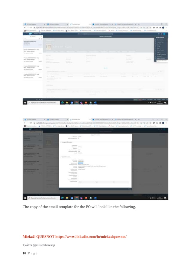 Gu sap s4 hana cloud how to set up the email notification for flexible