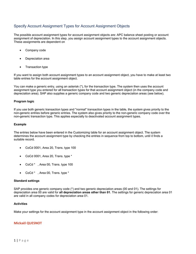 GU_SAP S4 HANA_Specify Account Assignment Types for Account Assignment ...