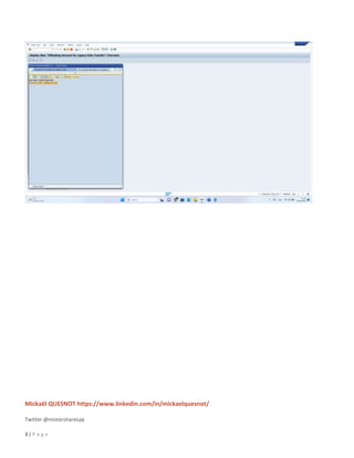 Mickaël QUESNOT https://www.linkedin.com/in/mickaelquesnot/
Twitter @mistersharesap
3 | P a g e