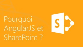 Pourquoi
AngularJS et
SharePoint ?