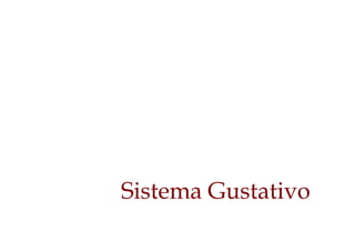 Sistema Gustativo
 