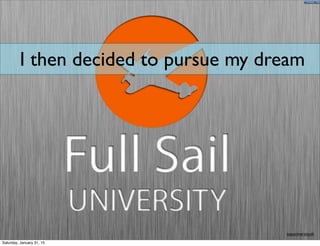 topuniversity.tk
I then decided to pursue my dream
Saturday, January 31, 15
 