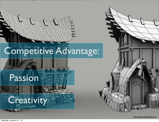Passion
Competitive Advantage:
Creativity
www.shawn-odonnell.com
Saturday, January 31, 15
 