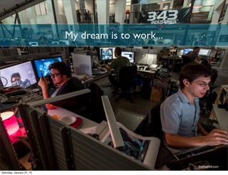 My dream is to work...
theﬁnalline.com
Saturday, January 31, 15
 