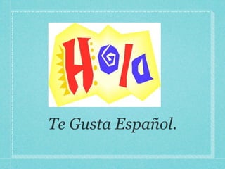 Te Gusta Español.
 