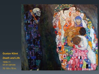 Gustav Klimt
Death and Life
1908-11
oil on canvas
70 1/8 x 78 in.
 