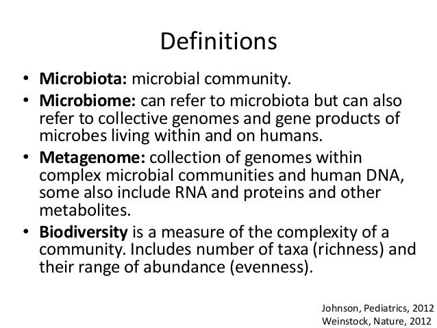Intestinal Microbiota Definition