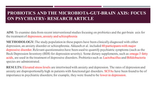 Gut brain axis and mechanism of microbiome in gut | PDF