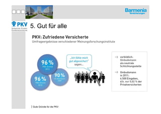 5. Gut für alle




|Gute Gründe für die PKV
 