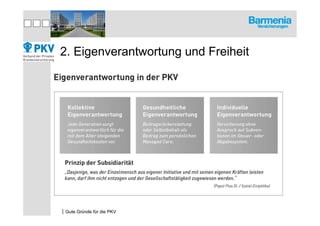 2. Eigenverantwortung und Freiheit




|Gute Gründe für die PKV
 