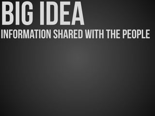 big ideainformation shared with the people
 