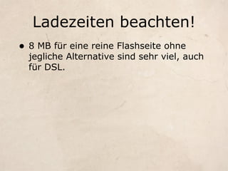 Gute Seiten, Schlechte Seiten - Webmontag Edition