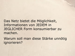 Gute Seiten, Schlechte Seiten - Webmontag Edition