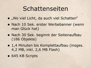 Gute Seiten, Schlechte Seiten - Webmontag Edition