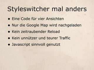 Gute Seiten, Schlechte Seiten - Webmontag Edition