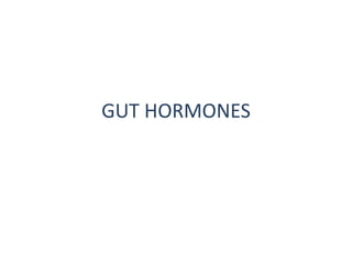 GUT HORMONES
 