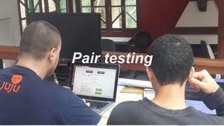 Pair testing
 