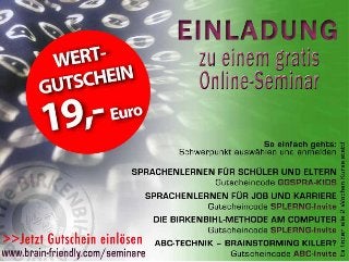 Gutschein online seminar gratis 2