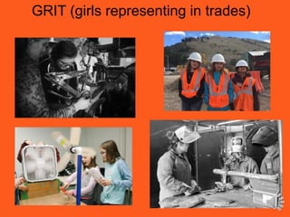 GRIT (girls representing in trades)
 