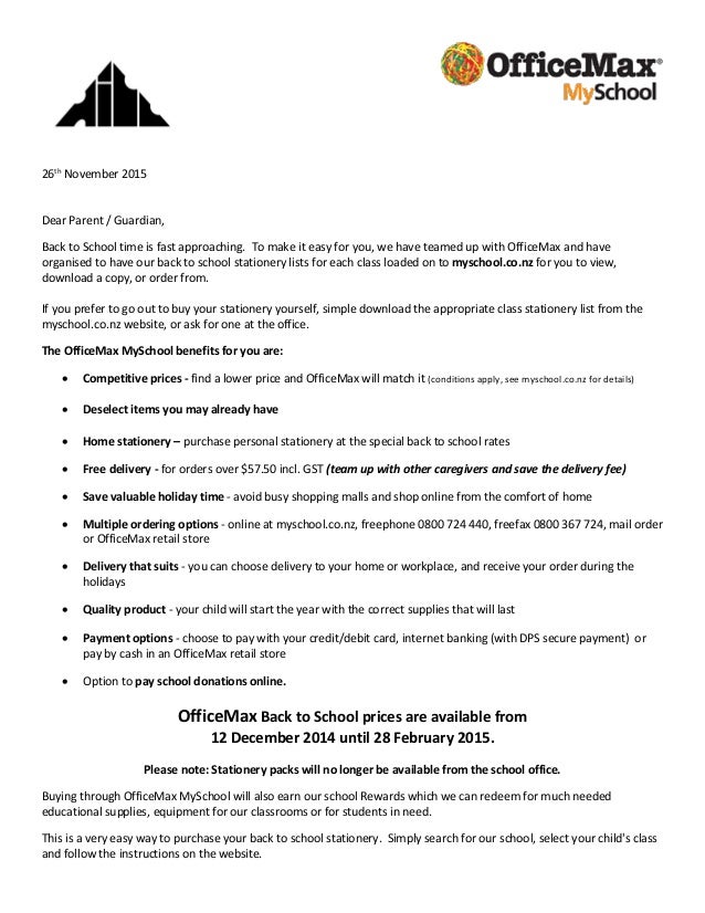 letter to school principle