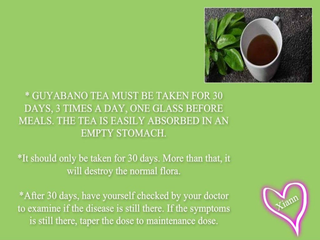 Guyabano Tea For Cancer