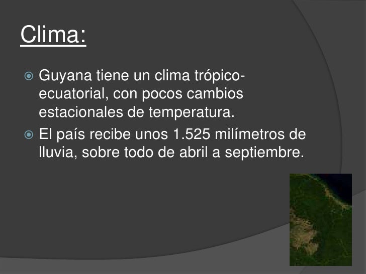 Guyana Capital Clima